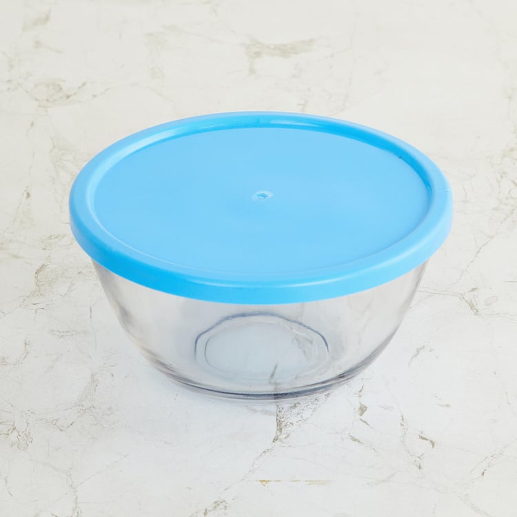 Tuscany Transparent Glass Bowls with Lid- 2 Pcs