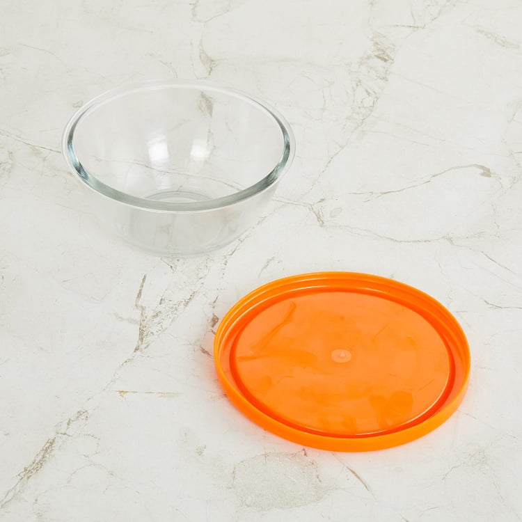 Tuscany Transparent Glass Bowls with Lid- 2 Pcs