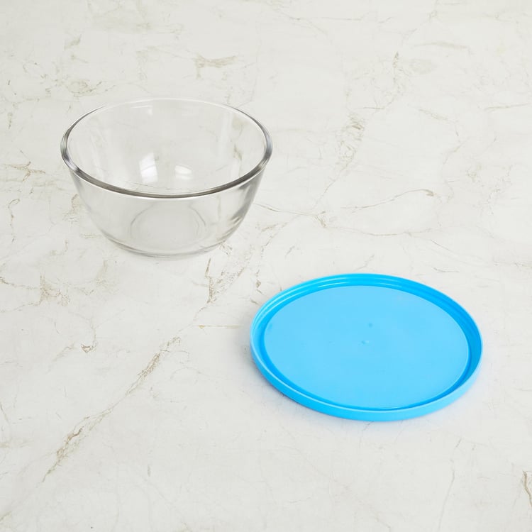 Tuscany Transparent Glass Bowls with Lid- 2 Pcs