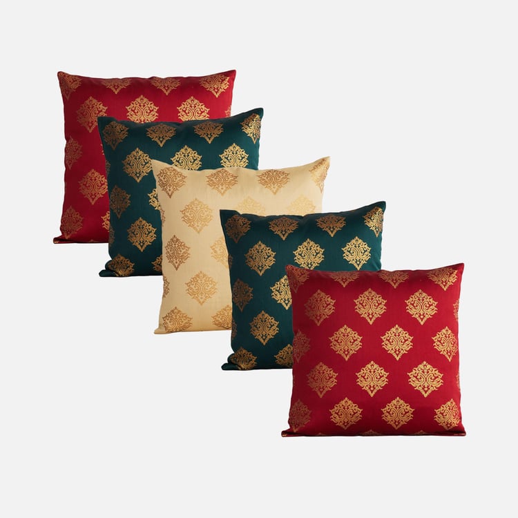 Corsica Mystic India Divine Set of 5 Cushion Covers - 30x30cm