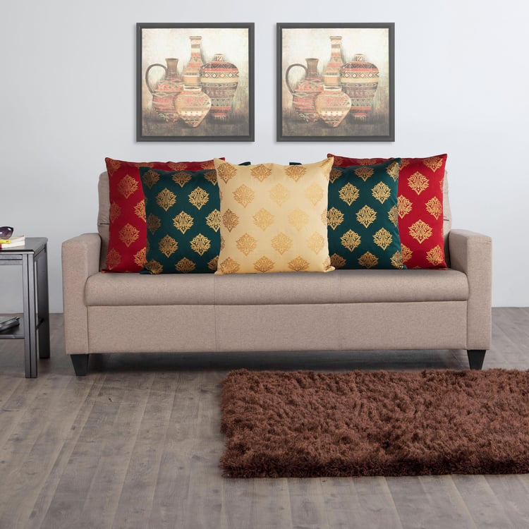 Corsica Mystic India Divine Set of 5 Cushion Covers - 30x30cm