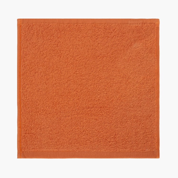 MASPAR Hermosa Jeneth Orange Solid Face Towel - 30x30 cm