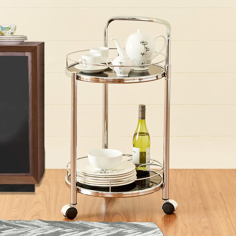 Trever Serving Trolley - Chrome