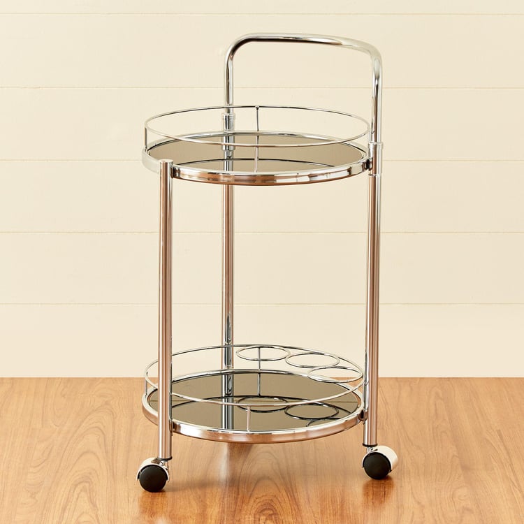 Trever Serving Trolley - Chrome