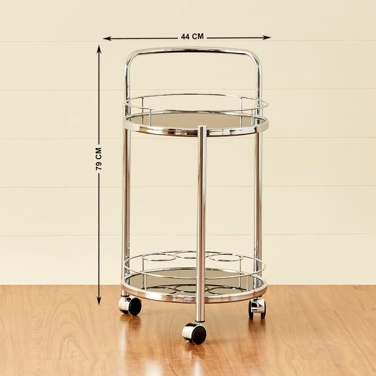 Trever Serving Trolley - Chrome