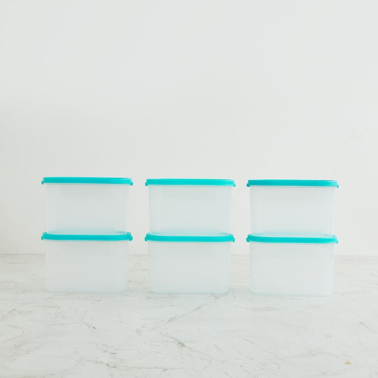 Barbados Set of 6 Polypropylene Containers - 1.1L