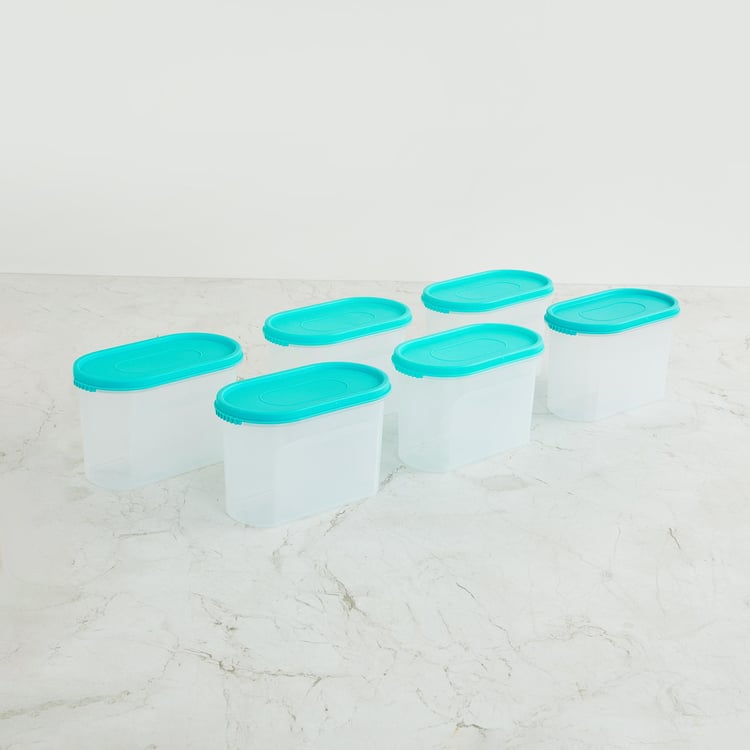 Barbados Set of 6 Polypropylene Containers - 1.1L