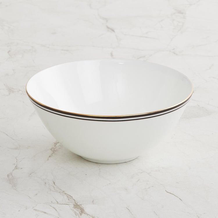 Andrey Bone China Rimmed Cereal Bowl - 800ml