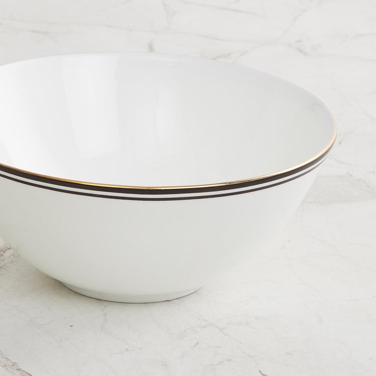 Andrey Bone China Rimmed Cereal Bowl - 800ml