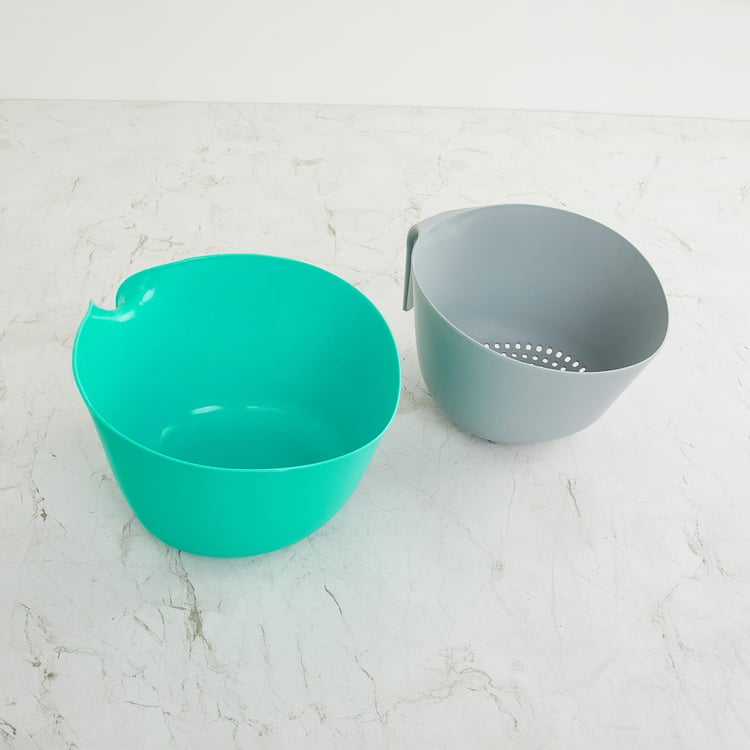 Colour Connect Set of 2 Colander and Mixing Bowl