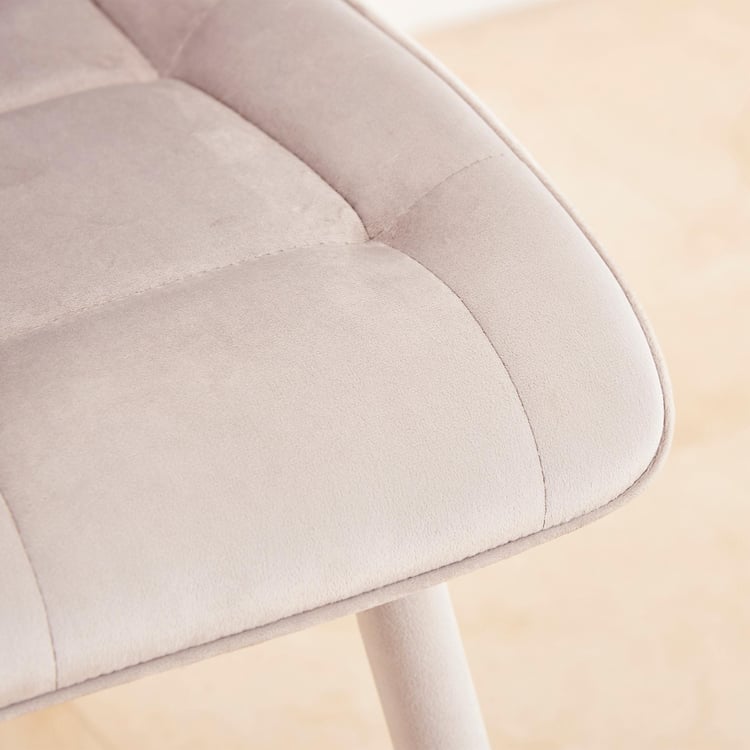 Bianca Set of 2 Velvet Dining Chairs - Grey