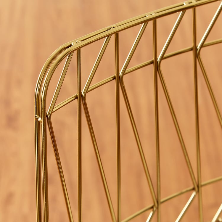Jin Set of 2 Metal Dining Chairs - Gold