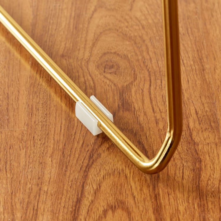 Jin Set of 2 Metal Dining Chairs - Gold