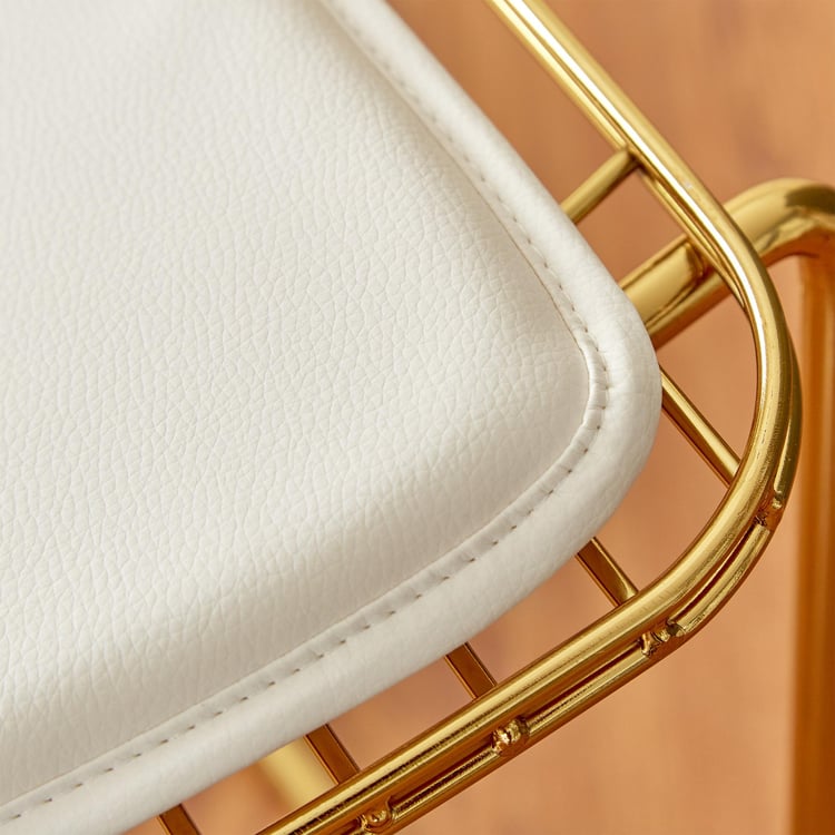 Jin Set of 2 Metal Dining Chairs - Gold