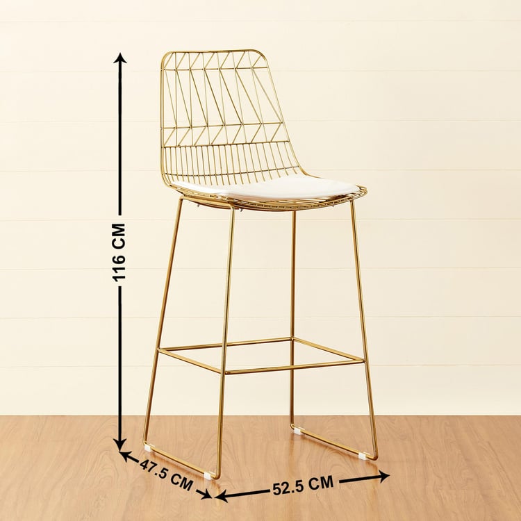 Jin Bar Stool - Gold