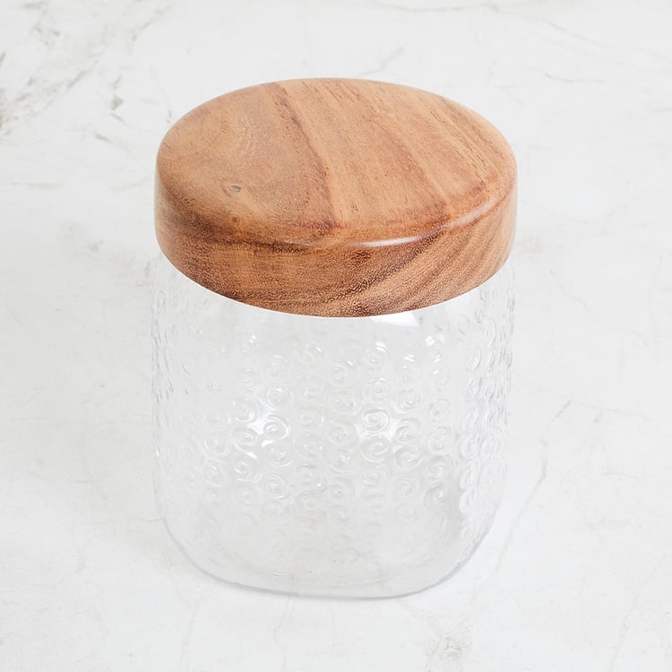 Corsica Elfin Set of 3 Wooden Lid Pet Jars - 650ml