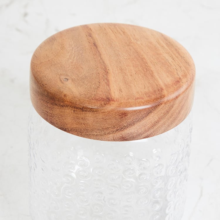 Corsica Elfin Set of 3 Wooden Lid Pet Jars - 650ml