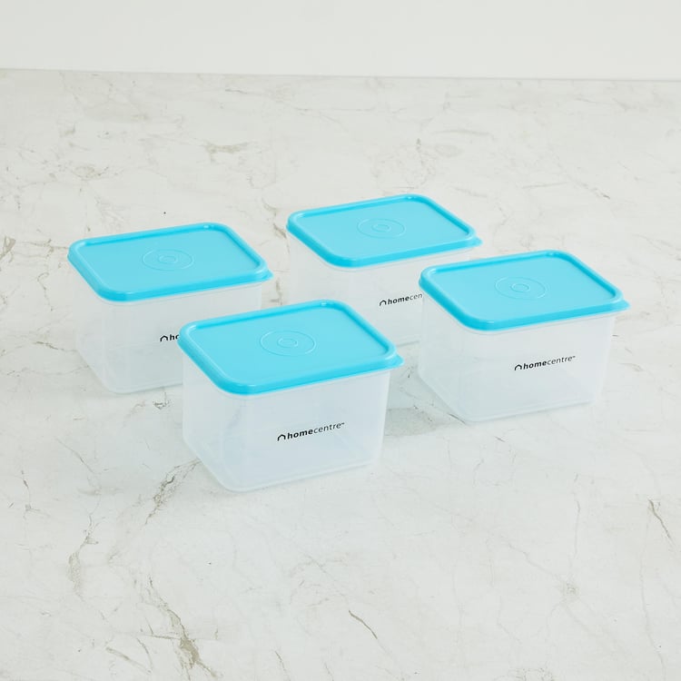 Corsica Hexa Set of 4 Polypropylene Storage Containers - 650ml