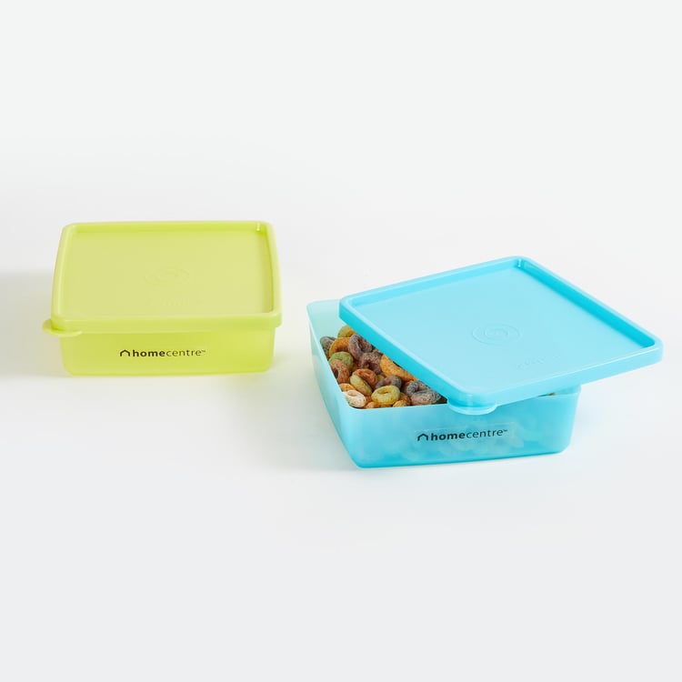 Corsica Madora Set of 2 Polypropylene Food Storage Boxes - 500ml