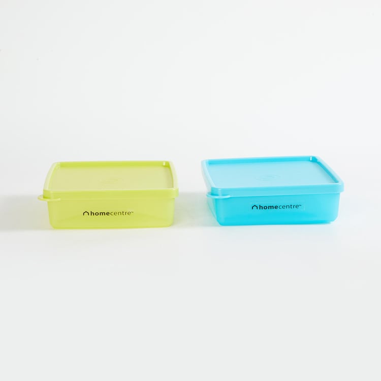Corsica Madora Set of 2 Polypropylene Food Storage Boxes - 500ml