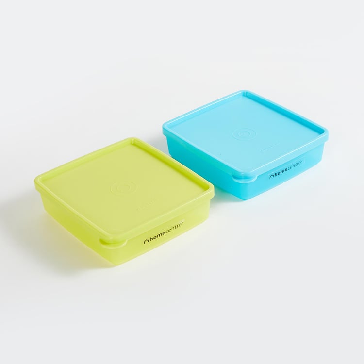 Corsica Madora Set of 2 Polypropylene Food Storage Boxes - 500ml