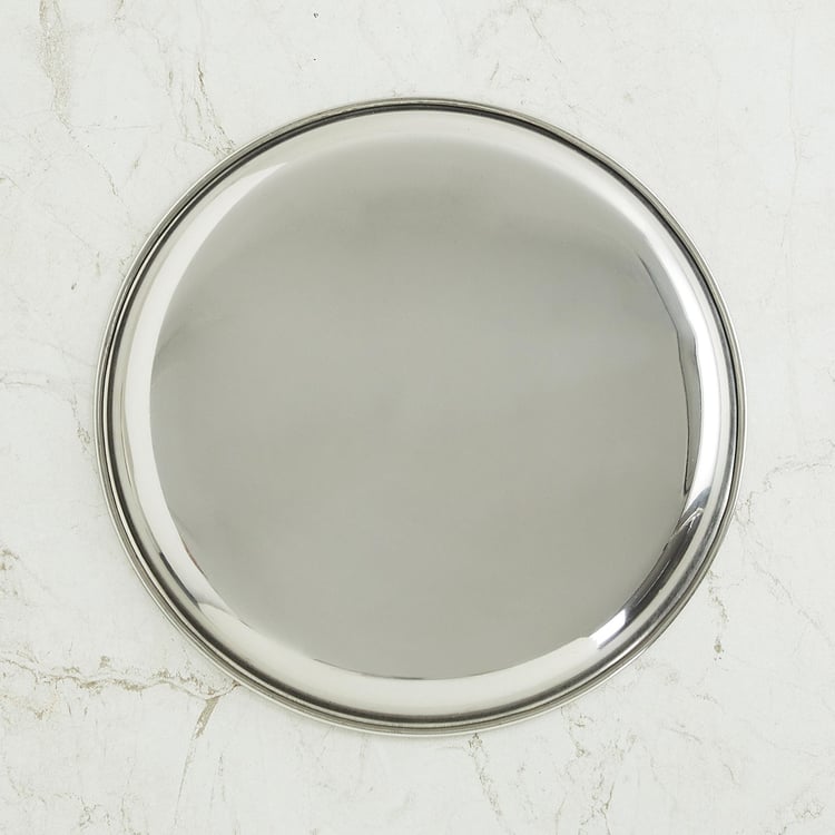 Corsica Aristo Set of 6 Stainless Steel Plates - 19cm