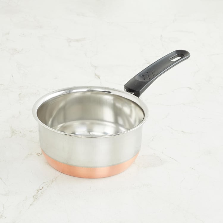 Corsica Aristo 2Pcs Stainless Steel Milk Pan and Tope Set