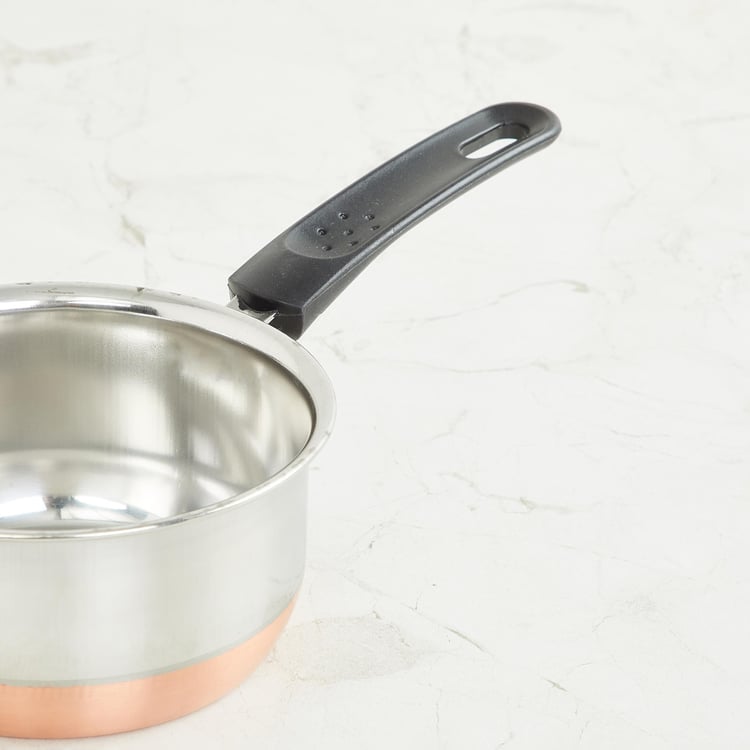 Corsica Aristo 2Pcs Stainless Steel Milk Pan and Tope Set