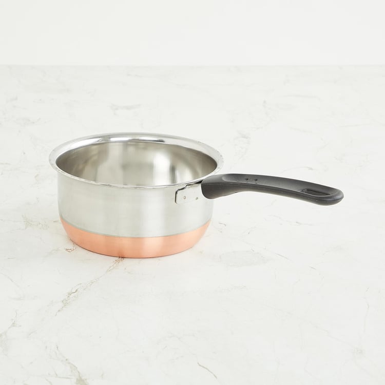 Corsica Aristo 2Pcs Stainless Steel Milk Pan and Tope Set