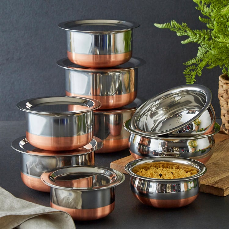 Corsica Aristo Set of 3 Stainless Steel Cooking Pots