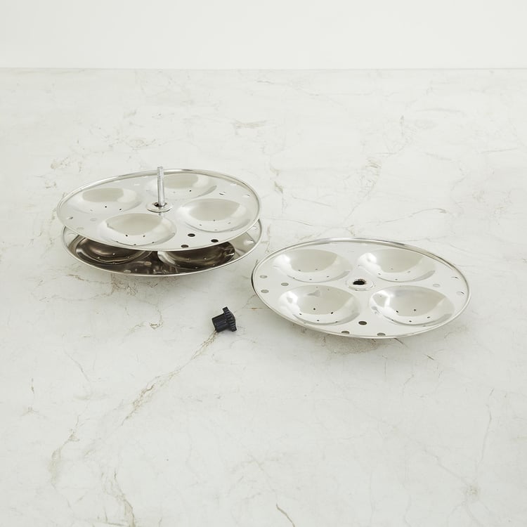 Corsica Aristo Set of 3 Stainless Steel Idli Makers - 18.5cm