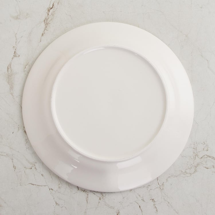 Maris-Botanical White Printed Stoneware Side Plate - 22.7cm