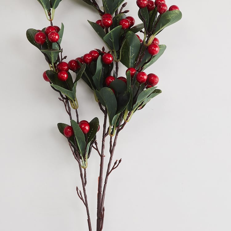 Fiesta Red Plastic Flower Stick