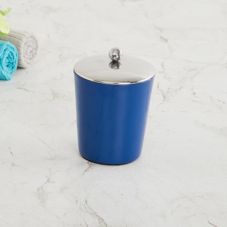 Health Living Blue Solid Stainless Steel Storage Tumbler with Lid - 8.6x11cm