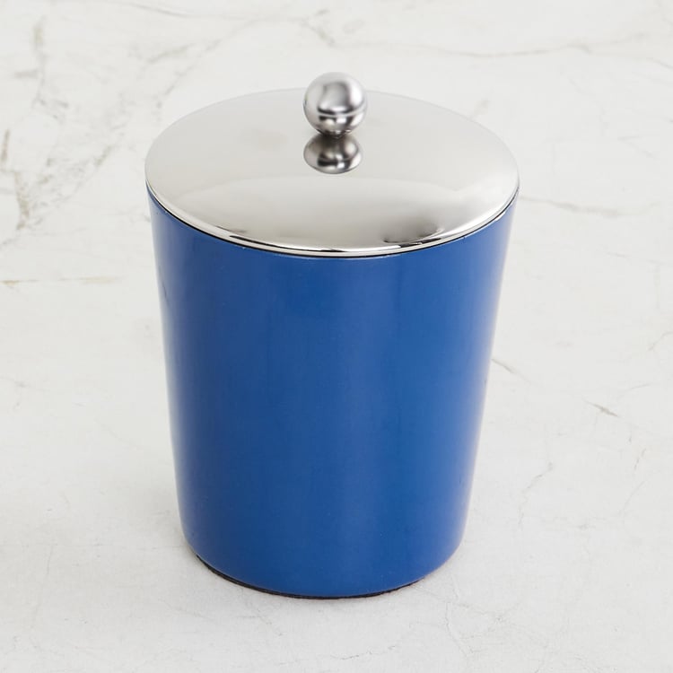 Health Living Blue Solid Stainless Steel Storage Tumbler with Lid - 8.6x11cm