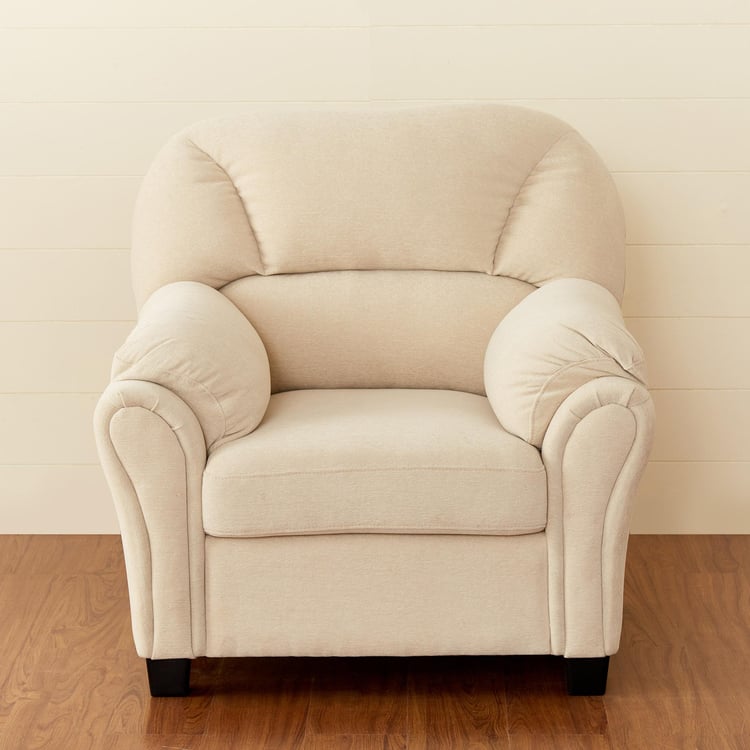Celine Fabric 1-Seater Sofa - Beige