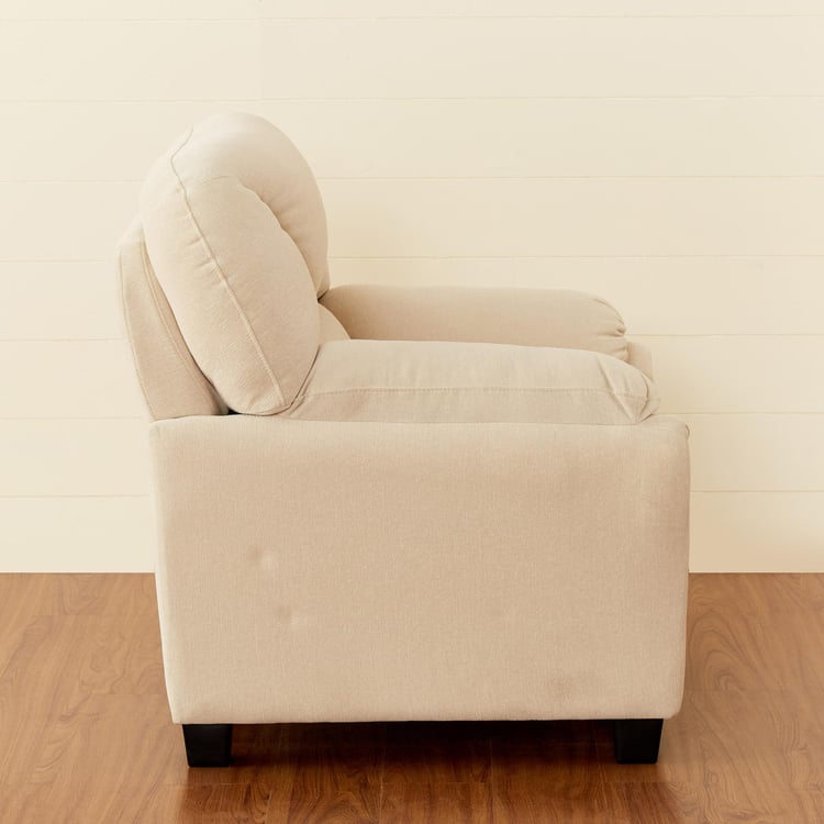 Celine Fabric 1-Seater Sofa - Beige