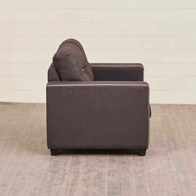 Duke Fabric 2-Seater Sofa - Brown