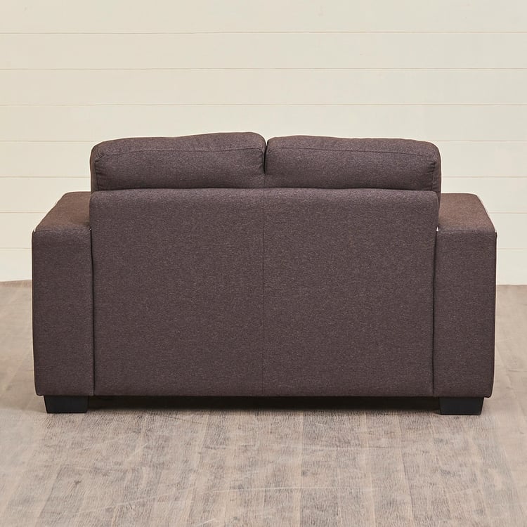 Duke Fabric 2-Seater Sofa - Brown