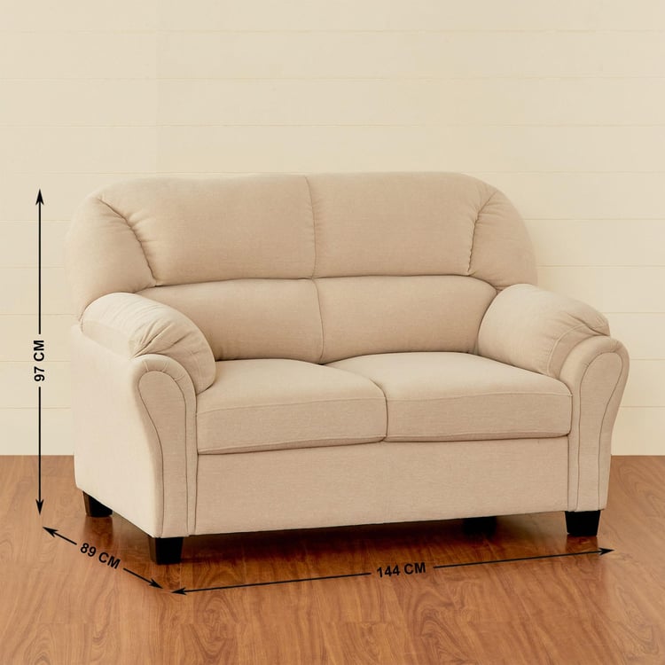 Celine Fabric 2-Seater Sofa - Beige