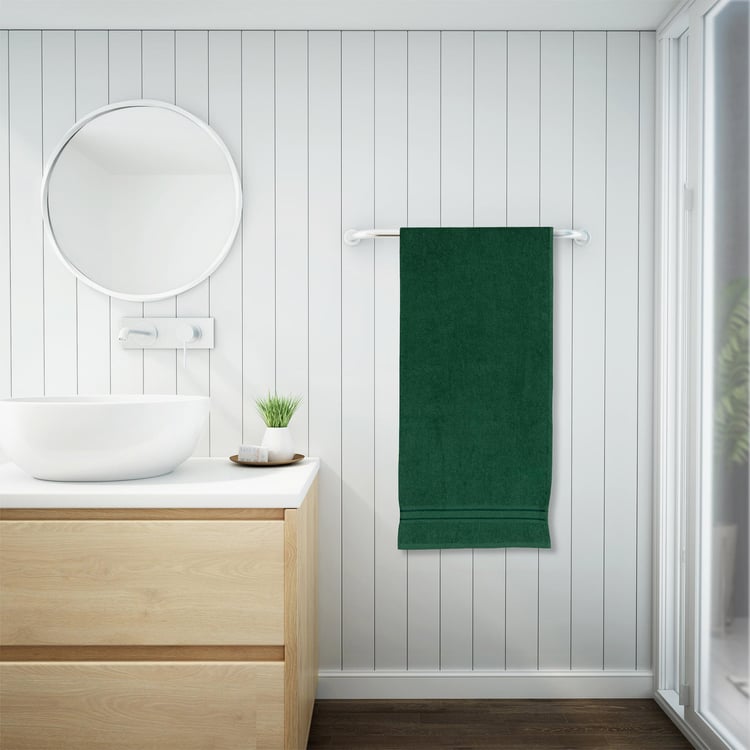 SPACES Day2Day Green Textured Cotton Bath Towel - 70x150cm