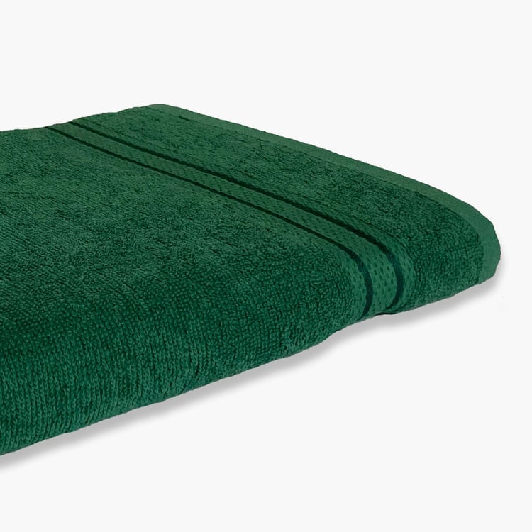 SPACES Day2Day Green Textured Cotton Bath Towel - 70x150cm