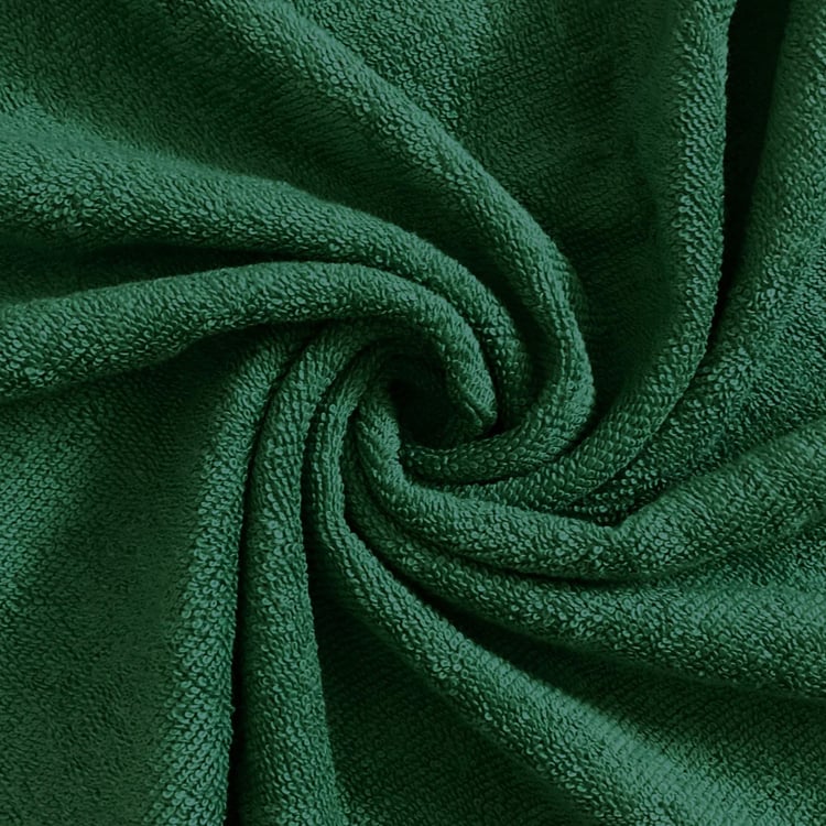 SPACES Day2Day Green Textured Cotton Bath Towel - 70x150cm