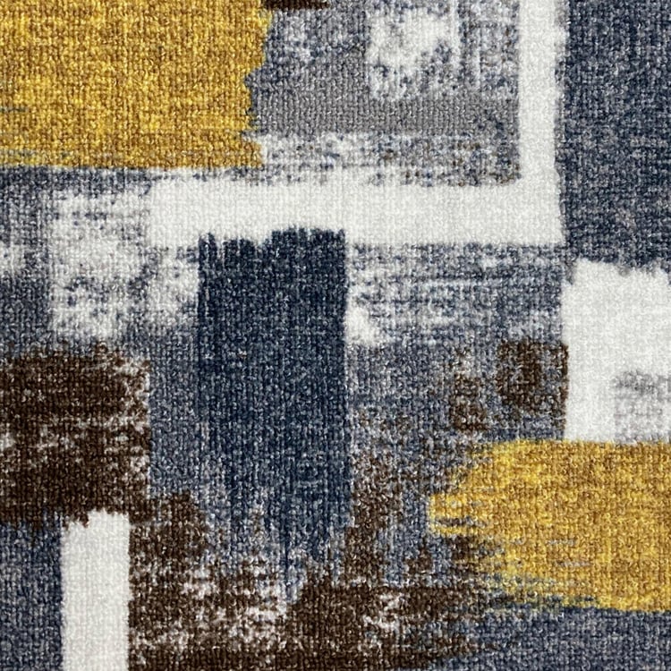 SPACES Unwinders Grey Printed Floormat - 38 x 57 cm