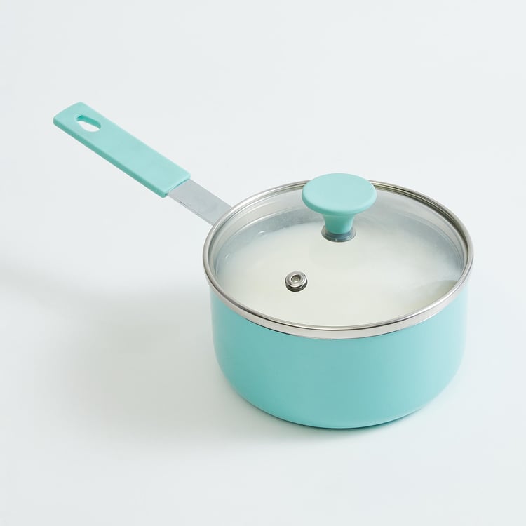 Corsica Jaguar Pink Aluminium Mini Sauce Pan With Lid - 12cm