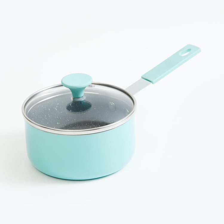 Corsica Jaguar Pink Aluminium Mini Sauce Pan With Lid - 12cm