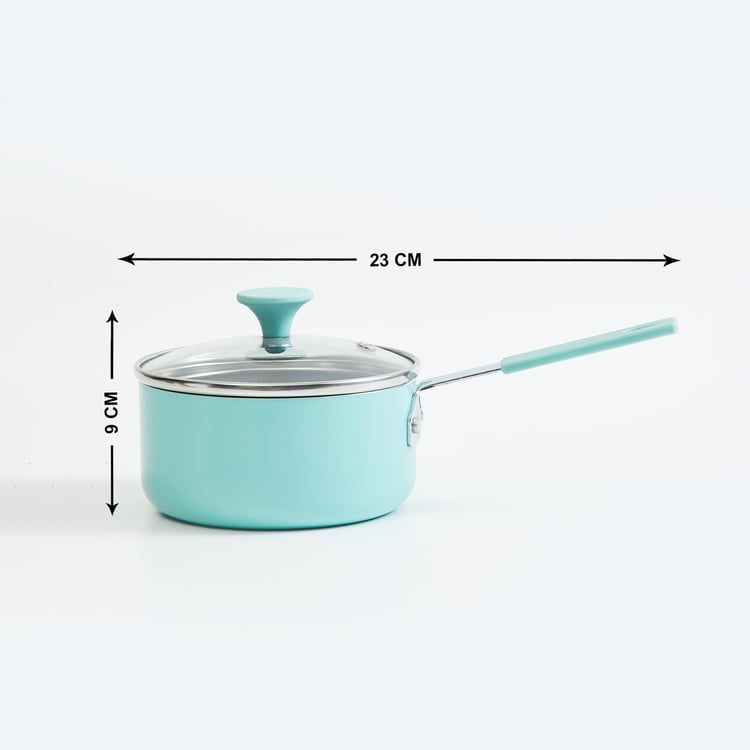 Corsica Jaguar Pink Aluminium Mini Sauce Pan With Lid - 12cm