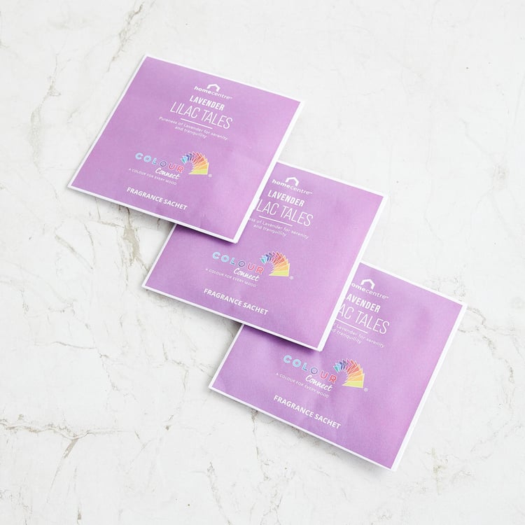 Colour Connect Set of 3 Lavender Fragrance Sachets - 10gm