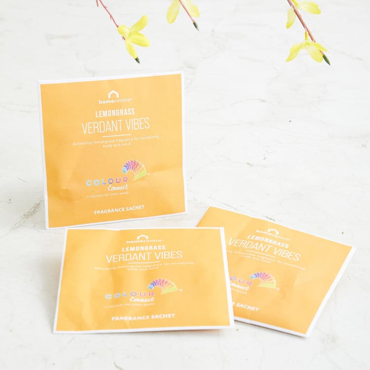 Colour Connect Set of 3 Lemongrass Fragrance Sachets - 10gm