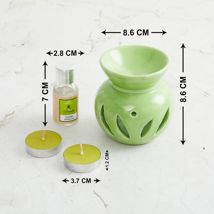 Gardenia Ceramic Oil Burner Set